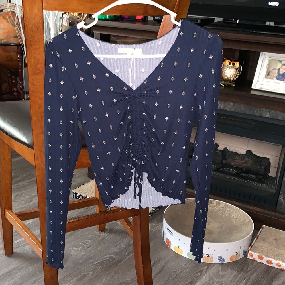 Antistar Womens long sleeve cropped t-shirt size medium